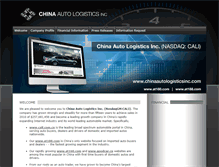 Tablet Screenshot of chinaautologisticsinc.com